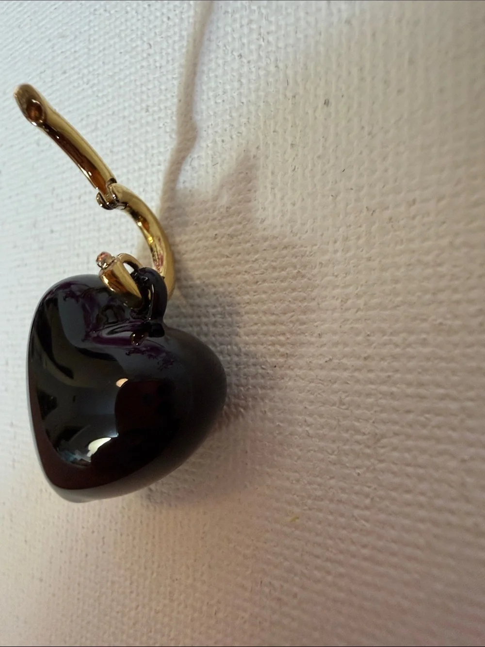 Roxanne Assoulin The Mini Puffy Black Heart Charms NEW